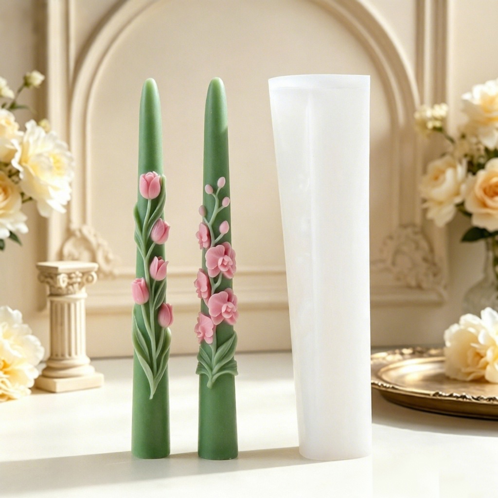 Long Pole Flower Taper Candle  - Candle Making Tips recension och pris