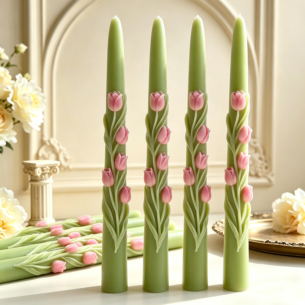 Long Pole Flower Taper Candle  - Candle Making Tips recension och pris