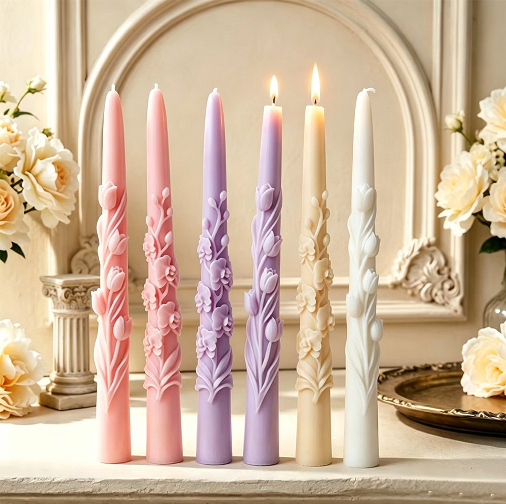Long Pole Flower Taper Candle  - Candle Making Tips recension och pris