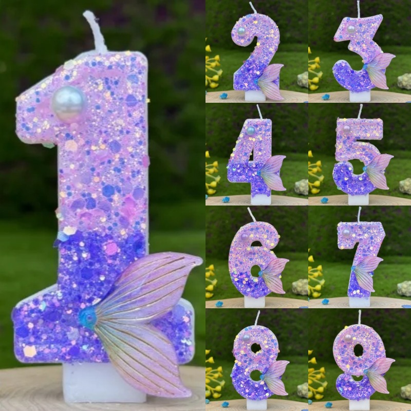 Glitter Purple Gradient Mermai - Candle Making Things recension och pris