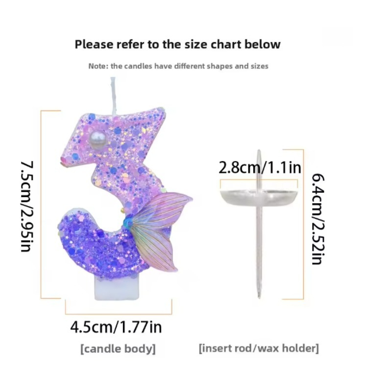 Glitter Purple Gradient Mermai - Candle Making Things recension och pris