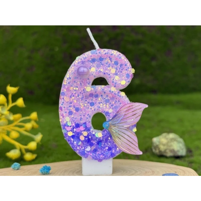 Glitter Purple Gradient Mermai - Candle Making Things recension och pris