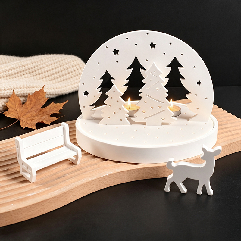 Christmas Elk Tealight Candle  - Candle Mold Silicone recension och pris