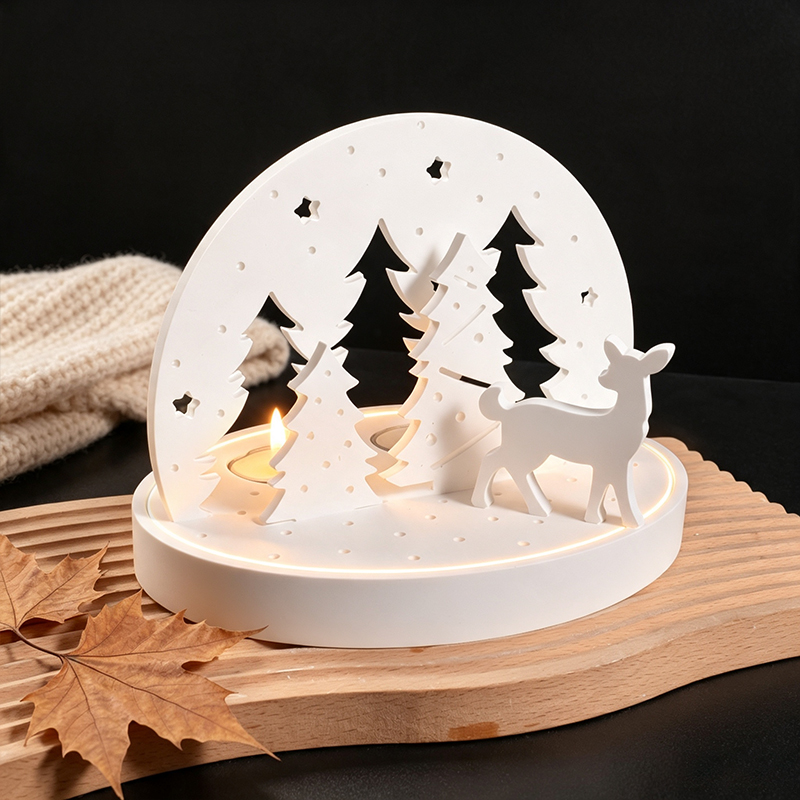 Christmas Elk Tealight Candle  - Candle Mold Silicone recension och pris