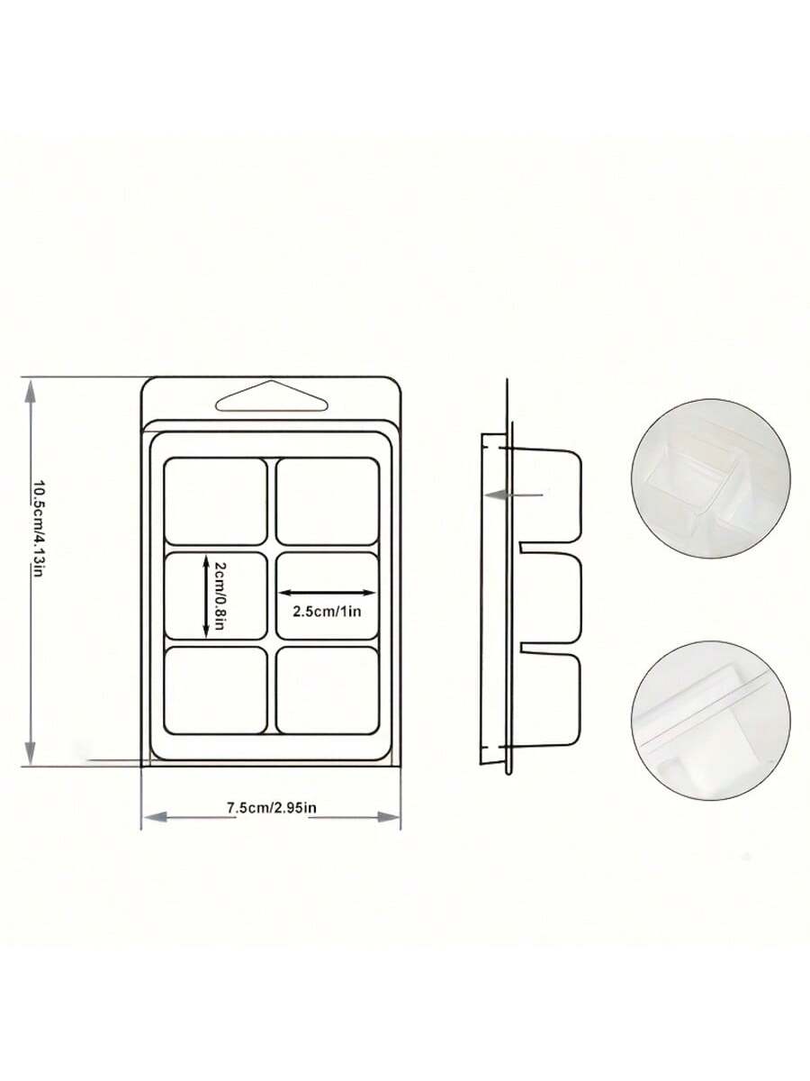12/24 Pieces Rectangular 6-Hol - Candle Making Tips recension och pris