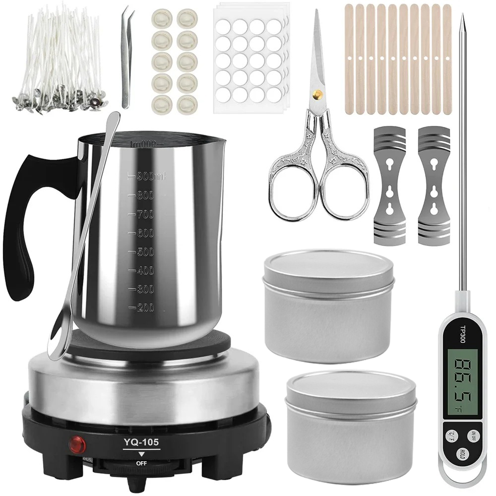 Candle Pouring Pot with Electr - Candle Making Instructions recension och pris