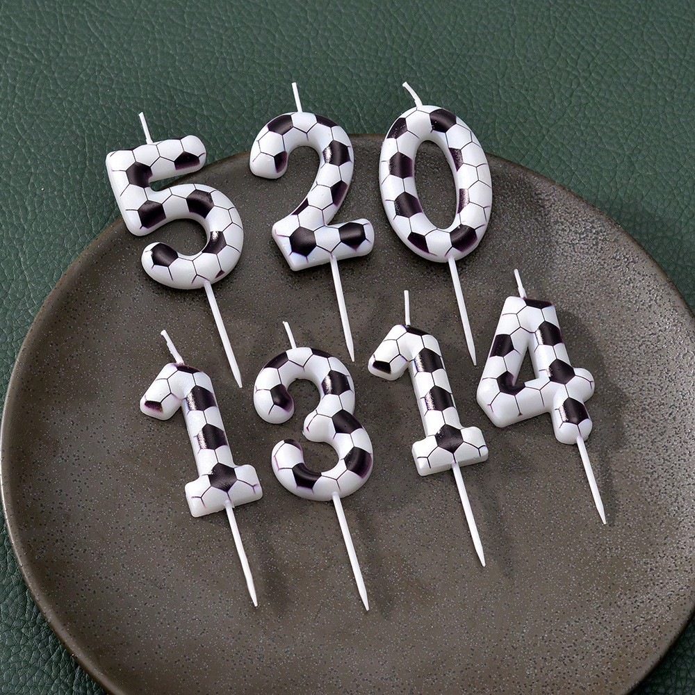Football Soccer Candle Number  - Candle Making Things recension och pris