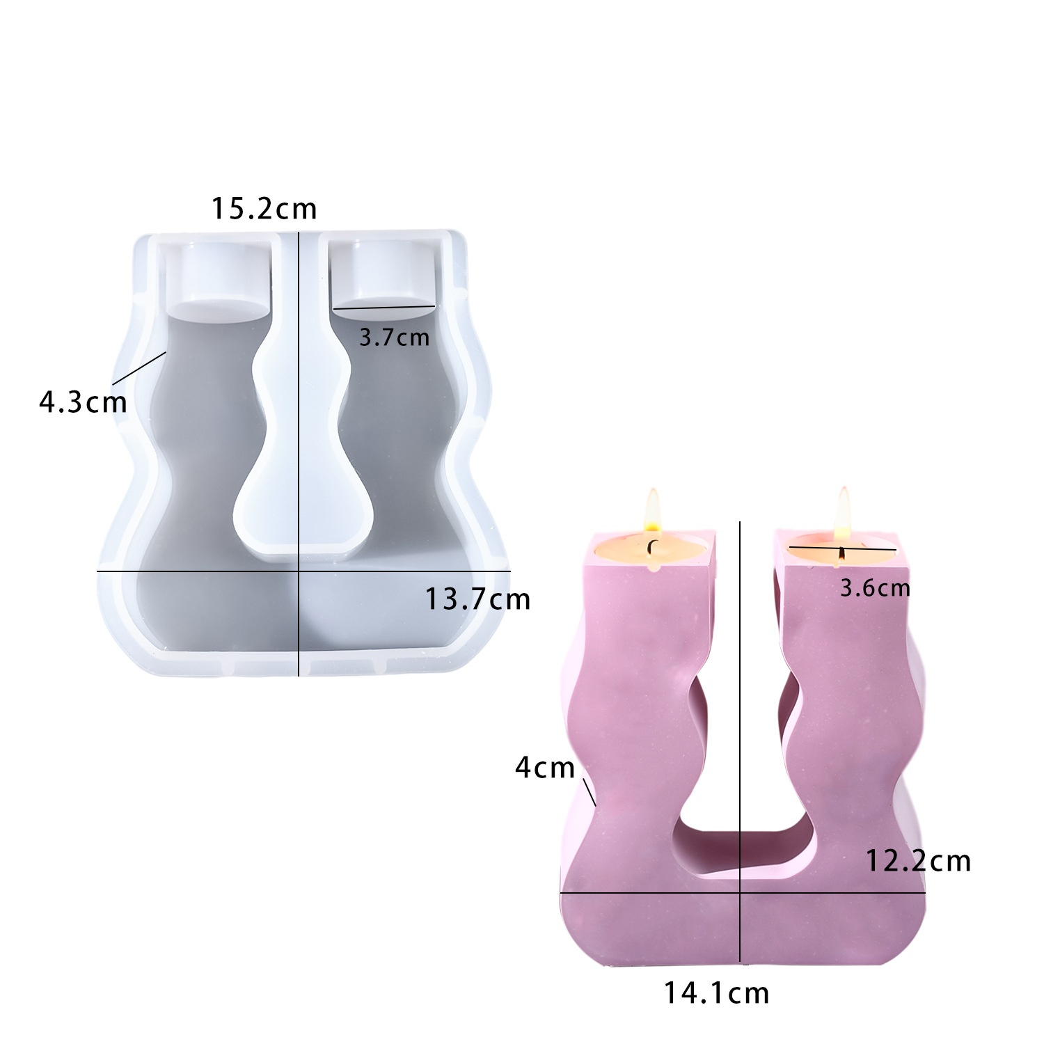 DIY epoxy resin mold U-shaped  - Candle Mold Silicone recension och pris