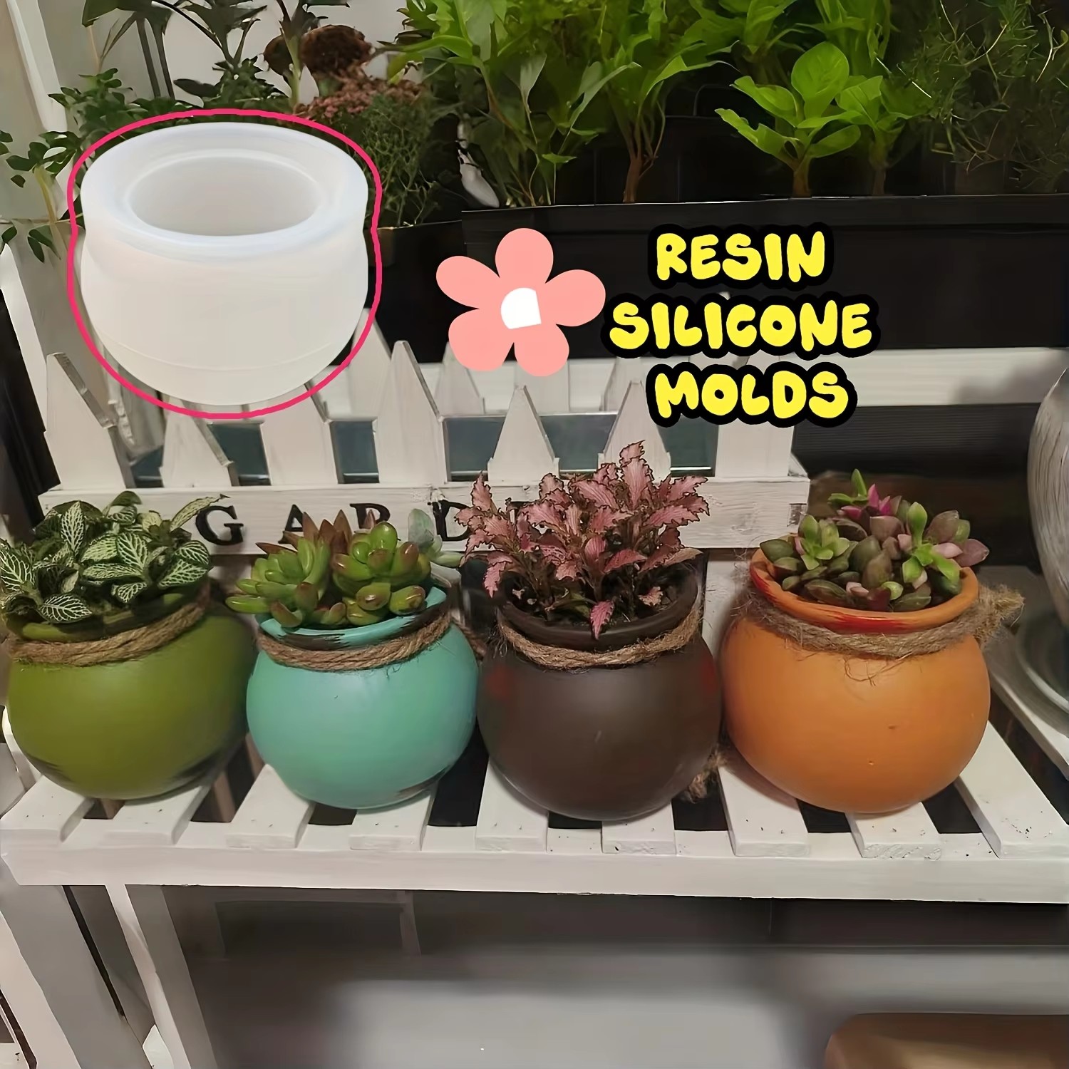 Silicone Flower Pot Molds, Res - Candle Making Things recension och pris