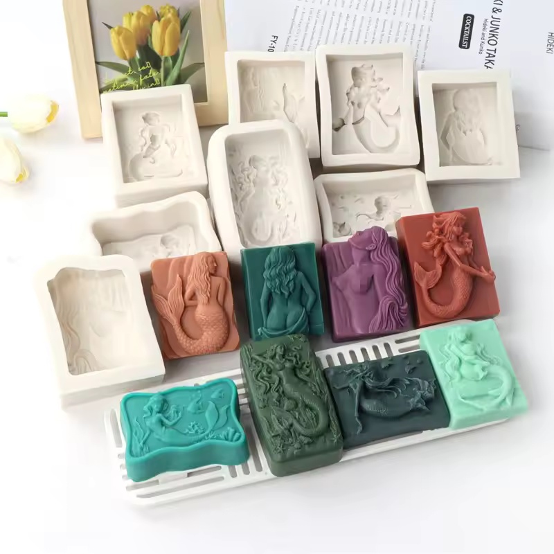 Rectangle Ocean-Style 3D Merma - Candle Making Supplies Wholesale recension och pris