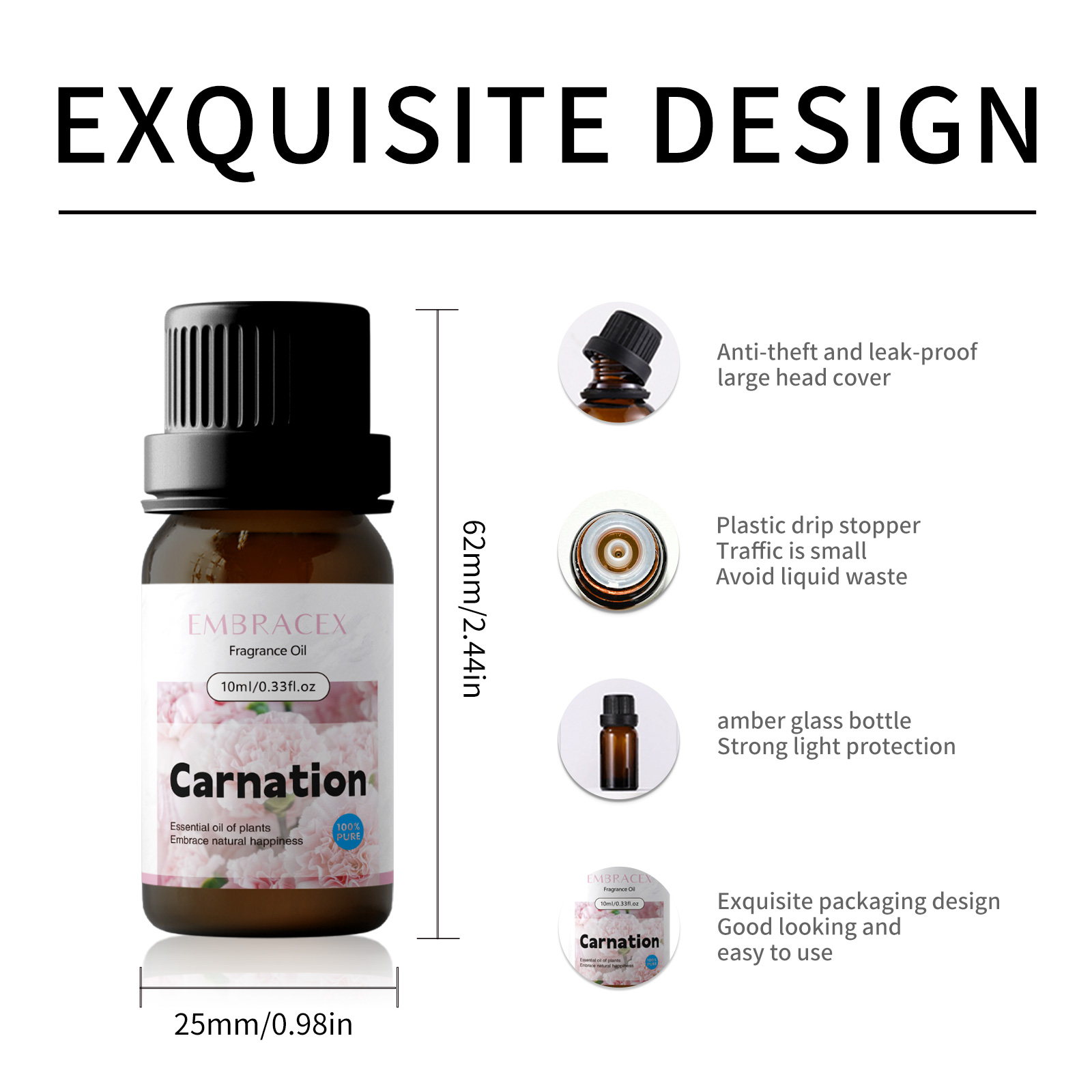 10ml Carnation Essential Oil F - Candle Making Oil Scents recension och pris