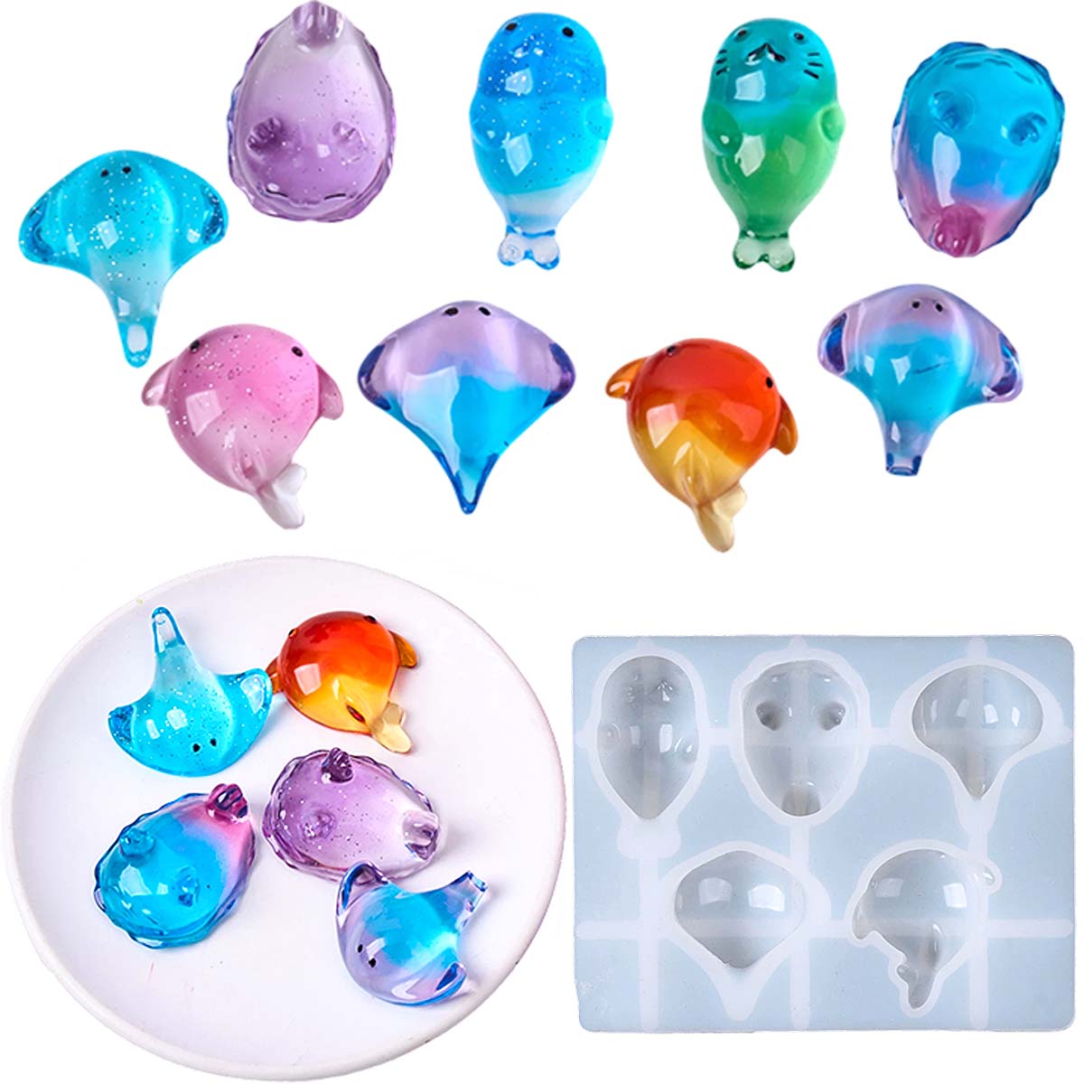 3D Healing Kawaii Manta Ray Wh - Candle Making Things recension och pris