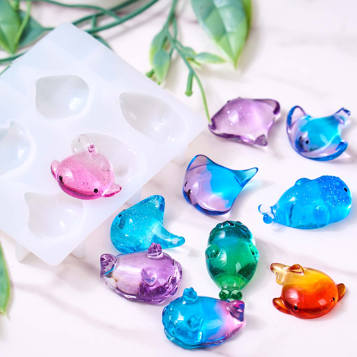 3D Healing Kawaii Manta Ray Wh - Candle Making Things recension och pris