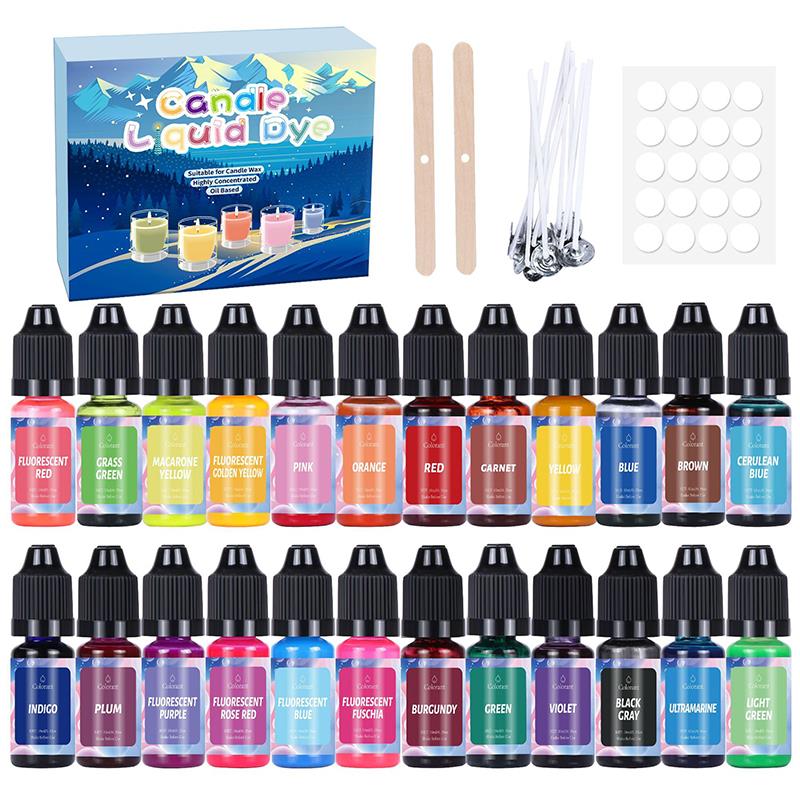 20/24Colors Candle Dyes Pigmen - Candle Making Instructions recension och pris