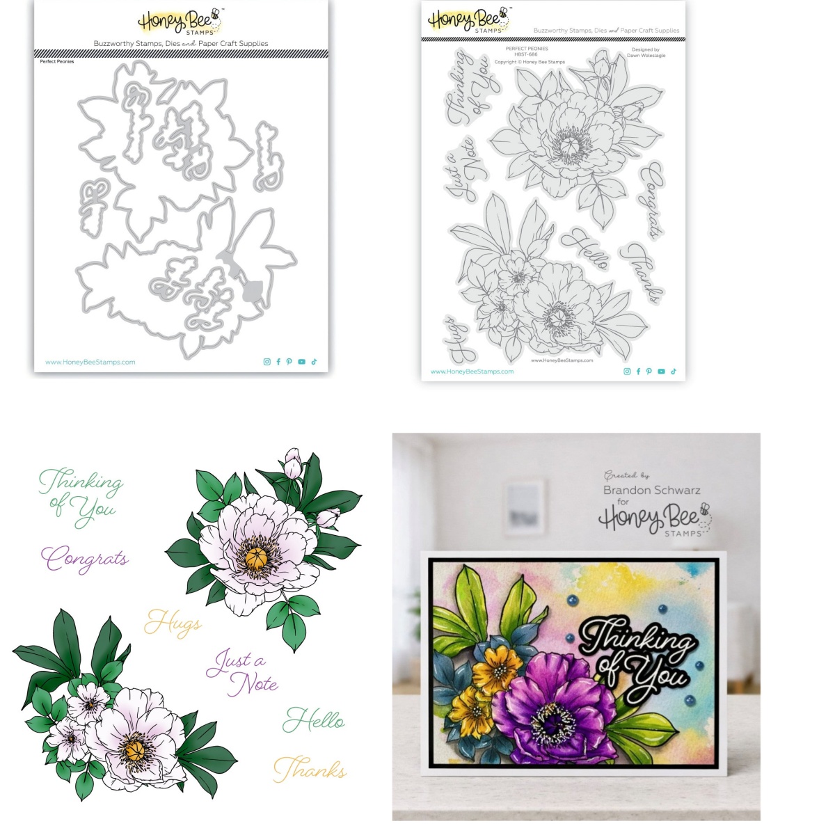 Peonies Clear Stamps Cutting D - Candle Making Instructions recension och pris