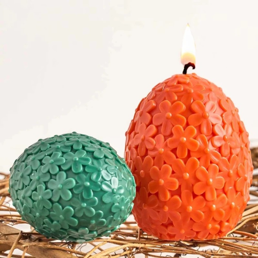 2pc Egg Flower Ball Candle Mol - Candle Mold Silicone recension och pris