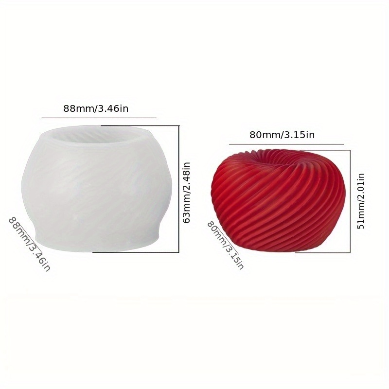 A trendy red apple silicone mo - Candle Making Things recension och pris
