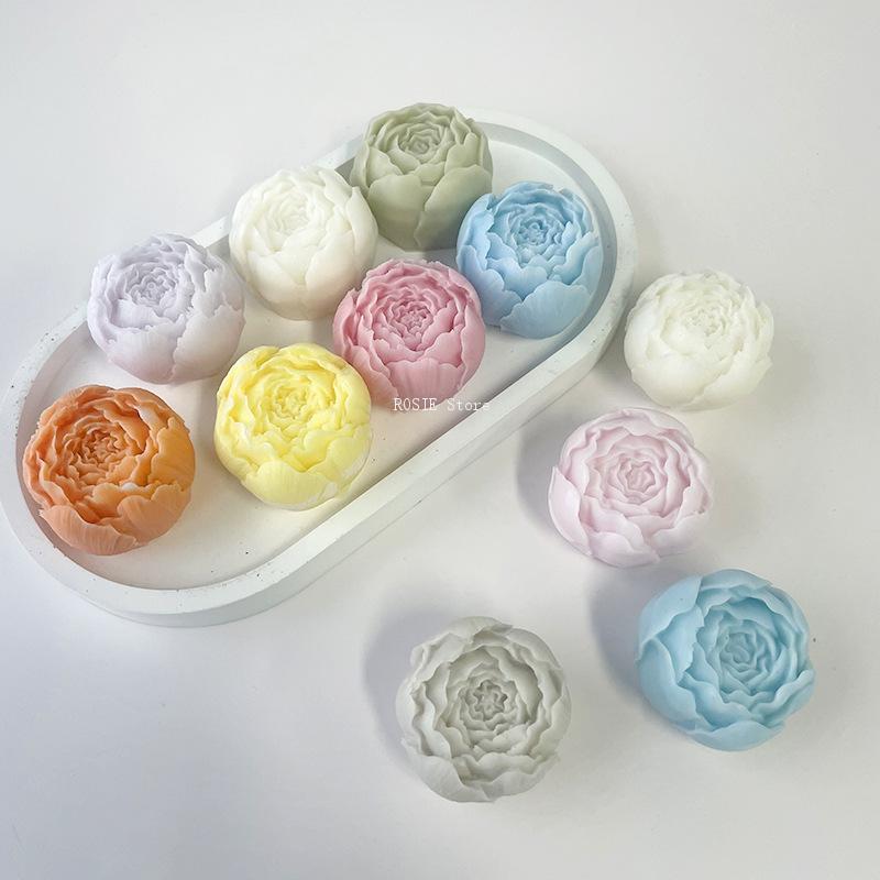 3D Peony Flower Silicone Mold  - Candle Making Supplies Wholesale recension och pris