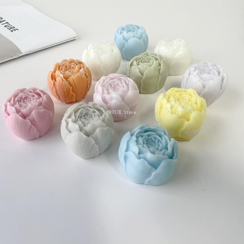 3D Peony Flower Silicone Mold  - Candle Making Supplies Wholesale recension och pris