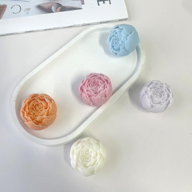 3D Peony Flower Silicone Mold  - Candle Making Supplies Wholesale recension och pris