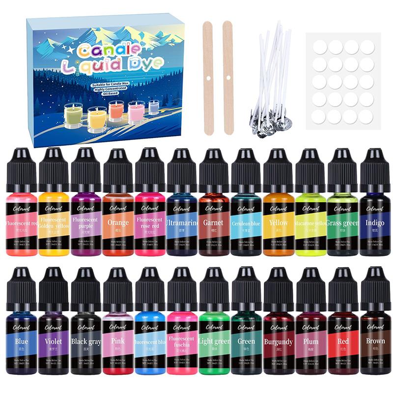 20/24Colors Candle Dyes Pigmen - Candle Making Instructions recension och pris