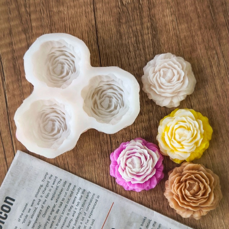 3pcs/set Peony Flower Candle S - Candle Making Supplies Wholesale recension och pris